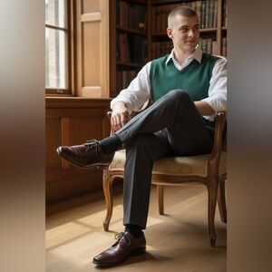 Florsheim burgundy cap toe oxford
